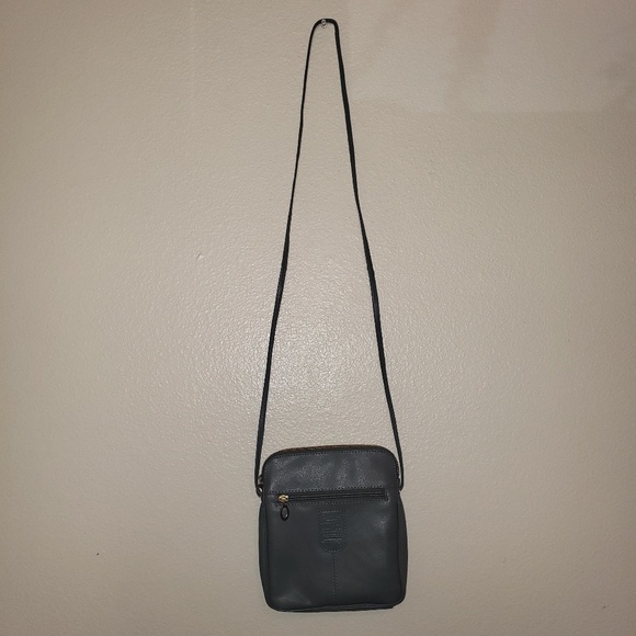 OSPREY Bags Osprey London Gray Leather Crossbody Bag Poshmark